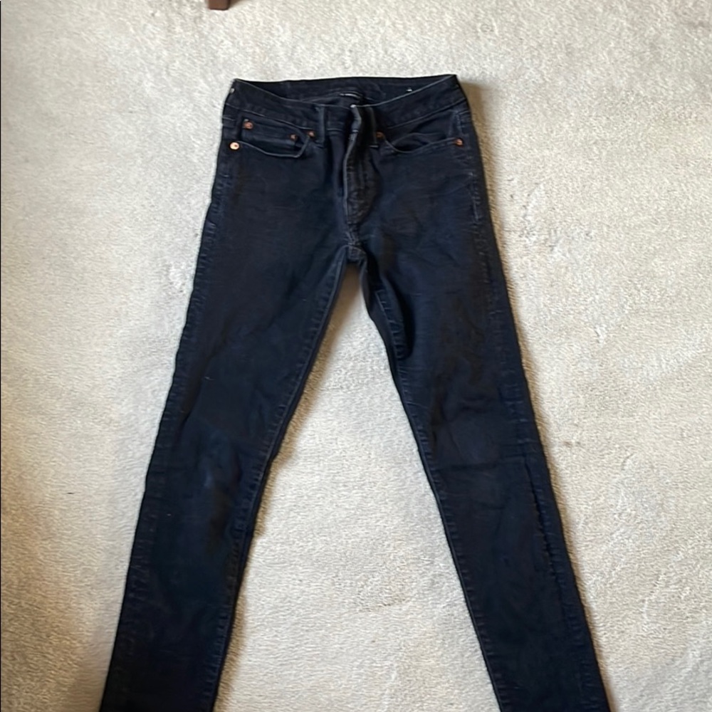 AE Airflex+ Black Skinny Jeans 28x32